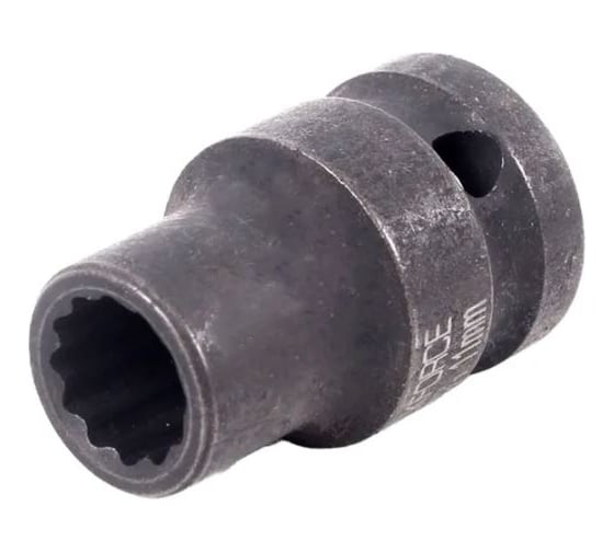 Головка торцевая 11 мм, 1/2", 12-гранная, ударная, L=39 мм, Rockforce RF-44811