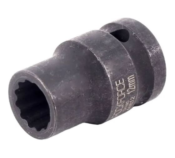 Головка торцевая 12 мм, 1/2", 12-гранная, ударная, L=39 мм, Rockforce RF-44812