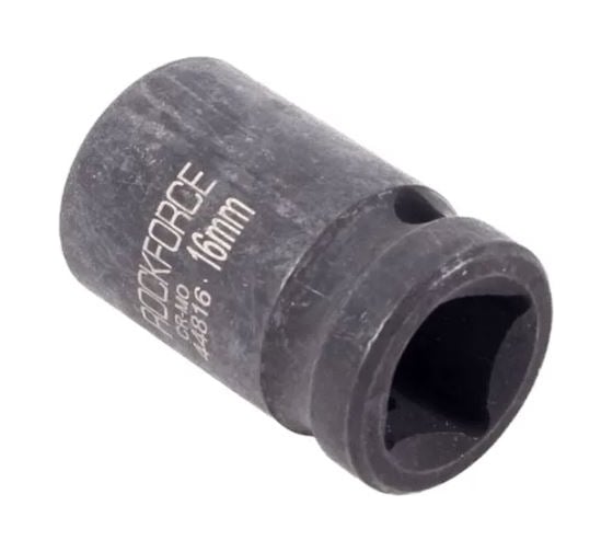 Головка торцевая 16 мм, 1/2", 12-гранная, ударная, L=58 мм Rockforce RF-44816
