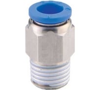 Фитинг цанговый прямой 4 мм с наружной металлической резьбой M3 CDC Pneumatics PC 04M3C
