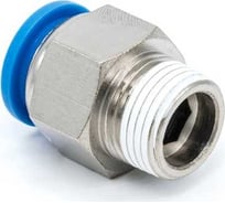 Фитинг цанговый прямой 6 мм с наружной металлической резьбой G1/2 CDC Pneumatics PC 06G04