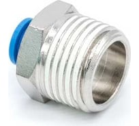 Фитинг цанговый прямой 6 мм с наружной металлической резьбой R1/2 CDC Pneumatics PC 0604