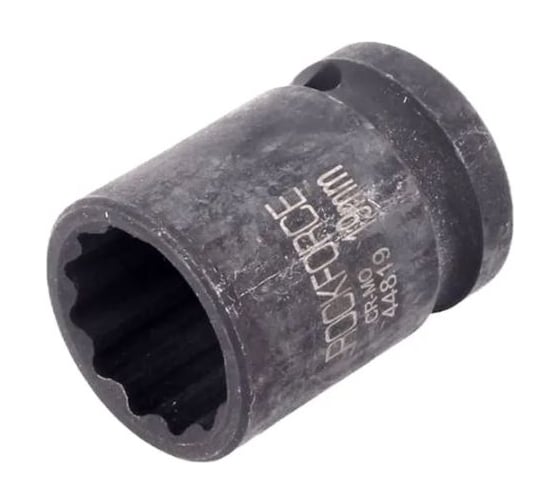 Головка торцевая 19 мм, 1/2", 12-гранная, ударная, L=58 мм, Rockforce RF-44819