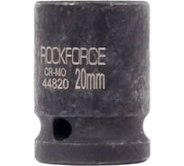 Головка торцевая 20 мм, 1/2", 12-гранная, ударная, L=58 мм, Rockforce RF-44820