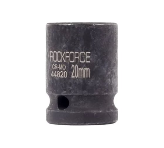 Головка торцевая 20 мм, 1/2", 12-гранная, ударная, L=58 мм, Rockforce RF-44820
