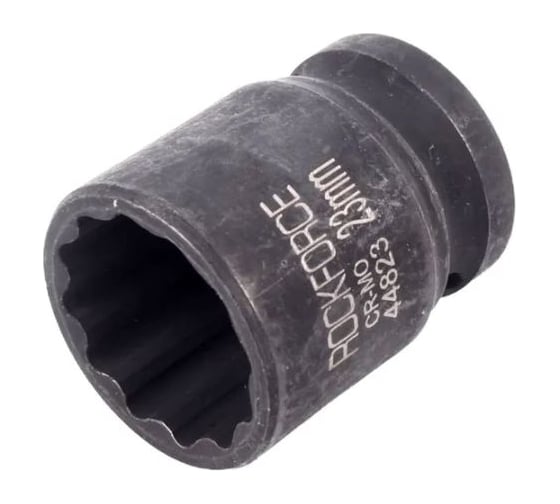Головка торцевая 23 мм, 1/2", 12-гранная, ударная, L=40 мм Rockforce RF-44823