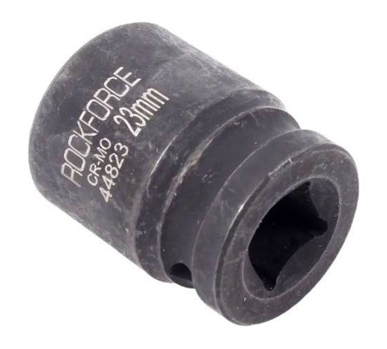 Головка торцевая 23 мм, 1/2", 12-гранная, ударная, L=40 мм Rockforce RF-44823