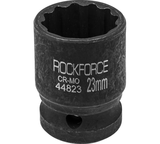 Головка торцевая 23 мм, 1/2", 12-гранная, ударная, L=40 мм Rockforce RF-44823 1