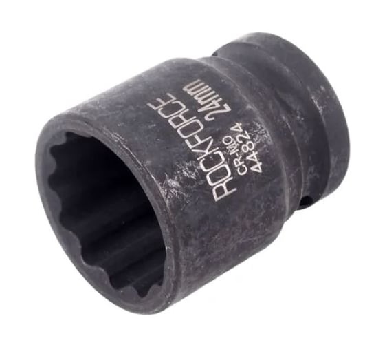 Головка торцевая 24 мм, 1/2", 12-гранная, ударная, L=40 мм Rockforce RF-44824