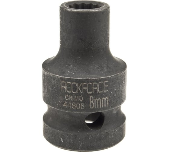 Головка торцевая 8 мм, 1/2" 12-гранная, ударная, L=39 мм, Rockforce RF-44808 1