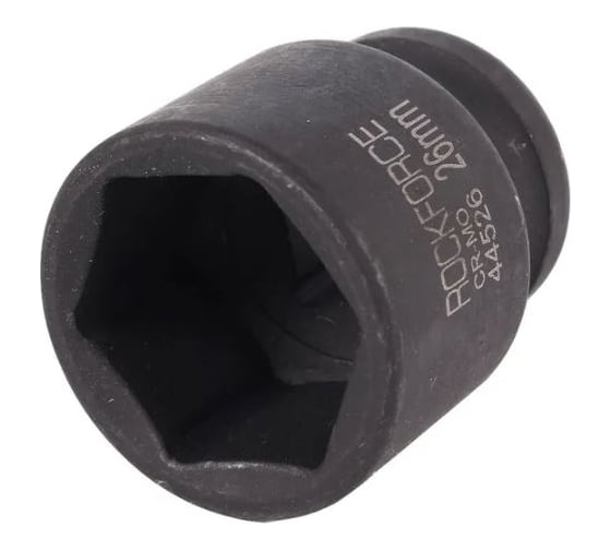 Головка торцевая 26 мм, 1/2", 6-гранная, ударная, L=40 мм Rockforce RF-44526