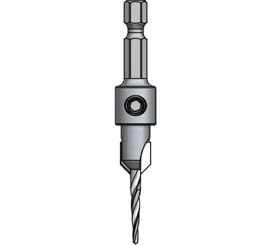 Зенковка оправка коническая со сверлом (2 мм, хвостовик HEX1/4) WPW AS02004T