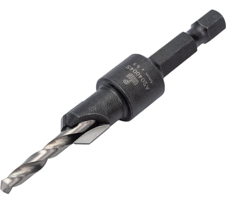 Зенковка оправка коническая со сверлом (4 мм, хвостовик HEX1/4) WPW AS04004S