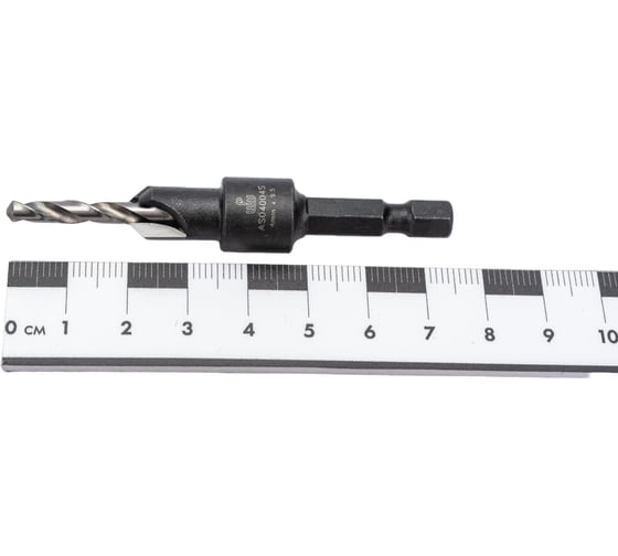 Зенковка оправка коническая со сверлом (4 мм, хвостовик HEX1/4) WPW AS04004S