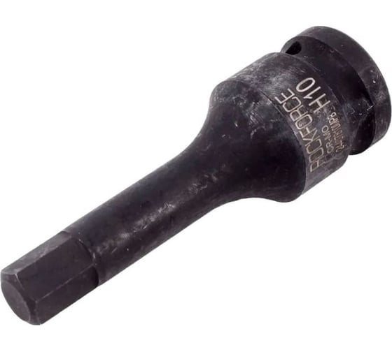 Головка-бита 10 мм, 1/2", 6-гранная, ударная, L=78 мм Rockforce RF-24407810MPB