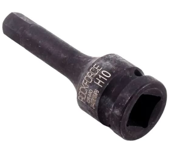Головка-бита 10 мм, 1/2", 6-гранная, ударная, L=78 мм Rockforce RF-24407810MPB