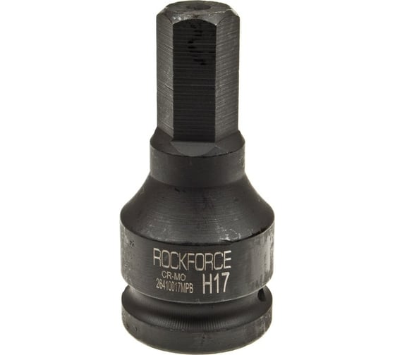 Головка-бита 17 мм, 3/4", 6-гранная, ударная, L=79 мм Rockforce RF-26410017MPB