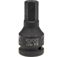 Головка-бита 18 мм, 3/4", 6-гранная, ударная, L=80 мм Rockforce RF-26410018MPB