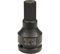 Головка-бита 19 мм, 3/4", 6-гранная, ударная, L=79 мм Rockforce RF-26410019MPB