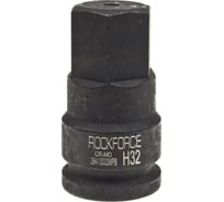 Головка-бита 32 мм, 3/4", 6-гранная, ударная, L=81 мм Rockforce RF-26410032MPB