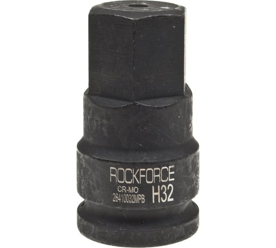 Головка-бита 32 мм, 3/4", 6-гранная, ударная, L=81 мм Rockforce RF-26410032MPB