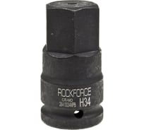 Головка-бита 34 мм, 3/4", 6-гранная, ударная, L=84 мм Rockforce RF-26410034MPB