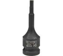 Головка-бита 5 мм, 1/2", 6-гранная, ударная, L=78 мм Rockforce RF-24407805MPB