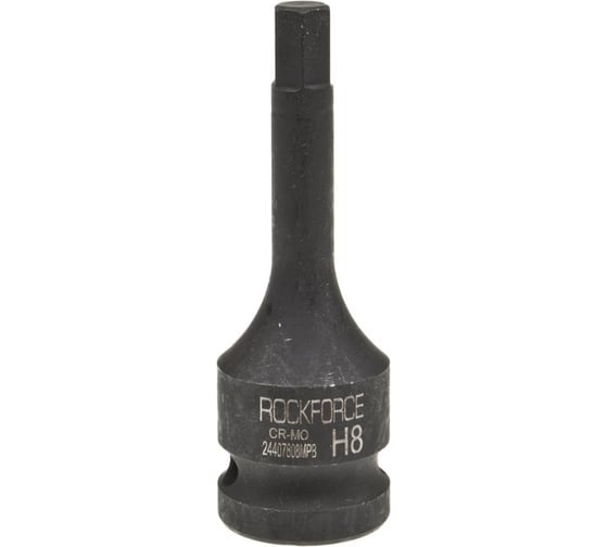 Головка-бита 8 мм, 1/2", 6-гранная, ударная, L=78 мм Rockforce RF-24407808MPB 1