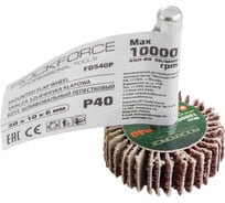 Круг шлифовальный лепестковый P40, 30x10x6 мм Rockforce RF-FD540Р
