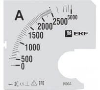 Шкала сменная для A961 2500/5А-1,5 PROxima EKF SQs-a961-2500