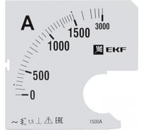 Шкала сменная для A961 1500/5А-1,5 PROxima EKF SQs-a961-1500