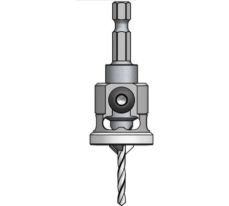Зенковка оправка коническая со сверлом (4 мм, хвостовик HEX1/4) WPW AQP4004SC
