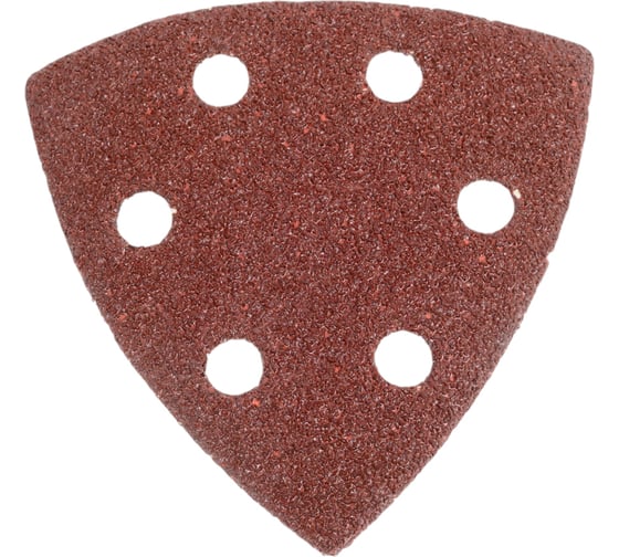 Треугольный шлифовальный лист 90 мм, Р40, 10 шт для реноватора Vitatools T-P40-90-10-6 1