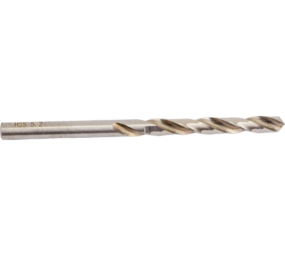 Сверло по металлу НSS-G Super DIN 338 RN (10 шт; 5.2х52х86 мм) Heller TD21163