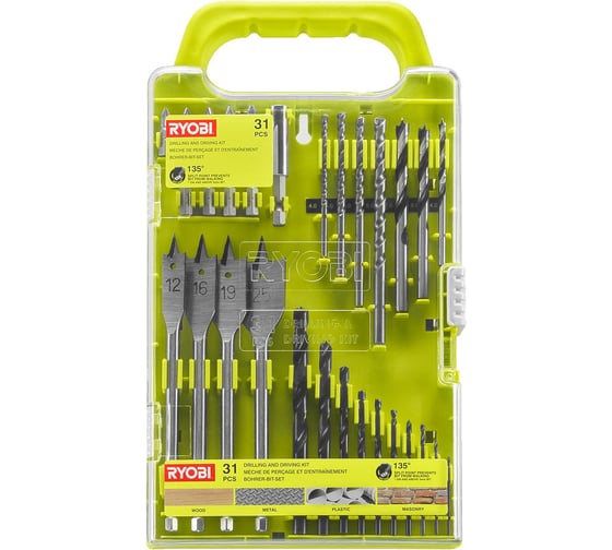 Набор сверл и бит (31 шт.) Ryobi RAKDD31 5132004663 1