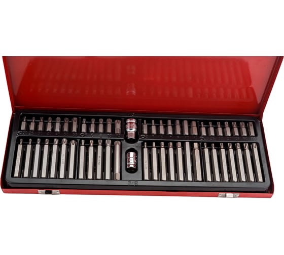 Набор бит 10 мм в металлическом кейсе 54 шт. AV Steel AV-011054