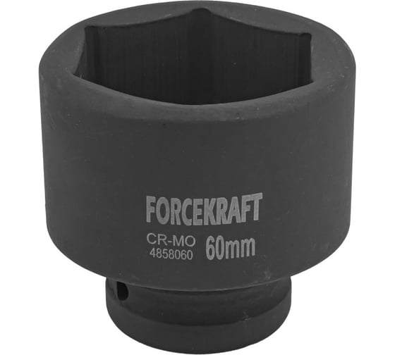 Головка ударная 1", 60 мм, 6-гранная Forcekraft FK-4858060(19607) 1