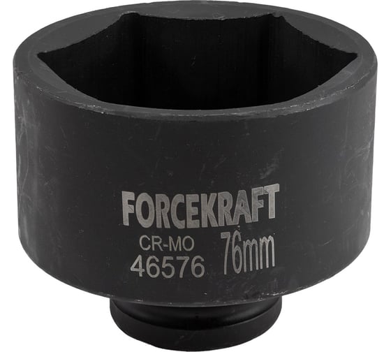 Головка ударная 3/4", 76 мм, 6-гранная Forcekraft FK-46576(57123)