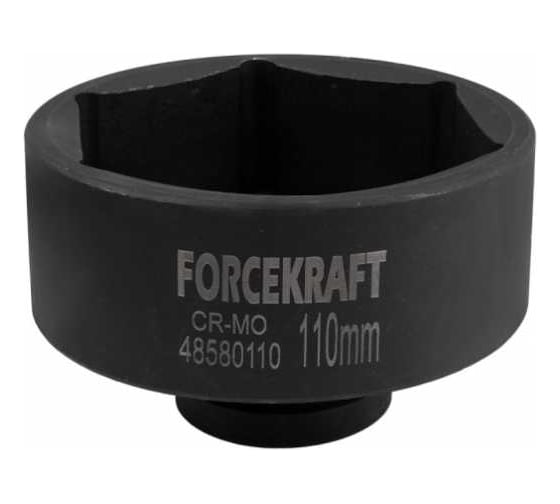 Головка ударная глубокая 1", 110 мм, 6-гранная Forcekraft FK-48580110(57125) 1