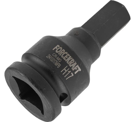 Головка-бита ударная 6-гранная, 17 мм, 3/4" Forcekraft FK-26410017MPB(28147)