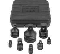 Набор адаптеров ударных 8 предметов (1/4(F)x3/8"(M), 3/8(F)x1/4"(M), 3/8(F)x1/2"(M), 1/2(F)x3/8"(M), 1/2(F)x3/4"(M), 3/4(F)x1/2"(M), 3/4(F)x1"(M), 1(F)x3/4"(M) в кейсе Forcekraft FK-4089MPB(28165)