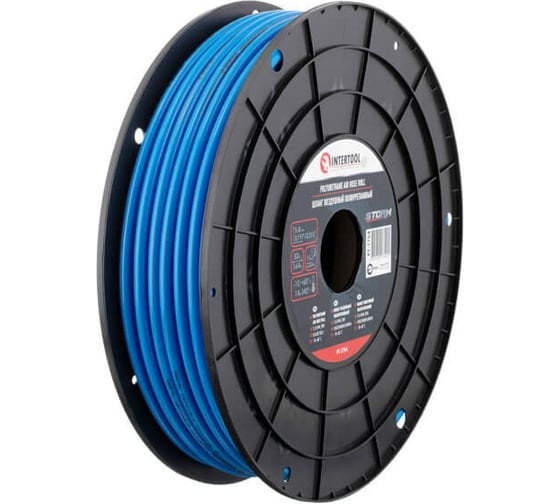 Шланг прямой полиуретановый 5х8 мм, 50 м, пластиковая бобина, STORM INTERTOOL PT-1754
