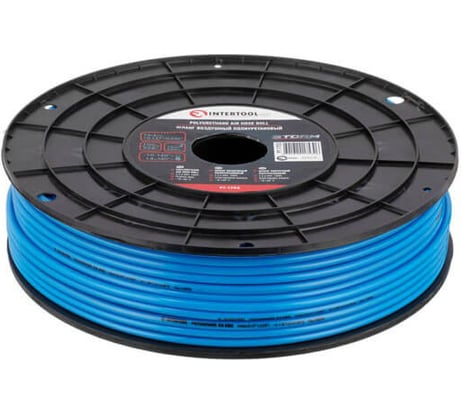 Шланг прямой полиуретановый 4х6 мм, 100 м, пластиковая бобина, STORM INTERTOOL PT-1753