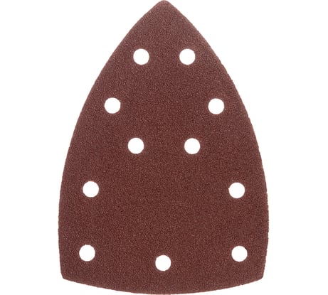 Треугольник абразивный на ворcовой подложке под "липучку" перфорированный P80, 150x150x100 мм, 5 шт Denzel 738597