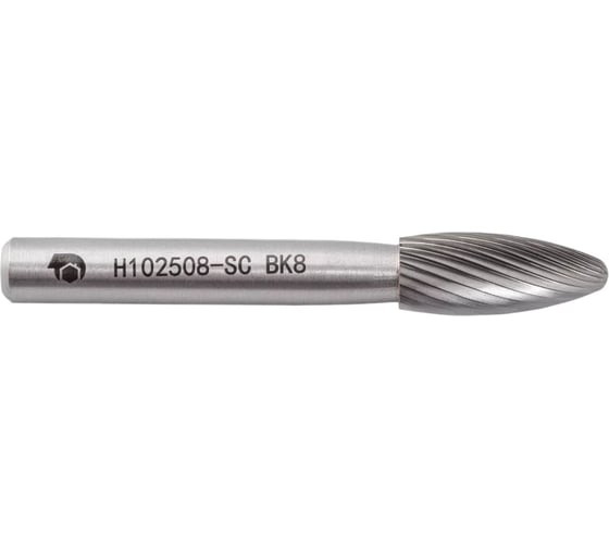 Бор-фреза с одинарной насечкой H102508-SC ВК8 SDW TOOLS CU00244 1
