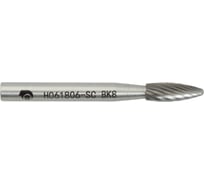 Бор-фреза с одинарной насечкой H061806-SC ВК8 SDW TOOLS CU00242