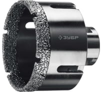Коронка алмазная вакуумная ЗУБР Профессионал 60 мм, М14, 15 мм кромка 29865-60