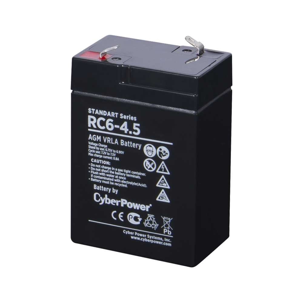 Аккумуляторная батарея 6В, 4.5Ач CYBERPOWER RC 6-4.5 - выгодная цена ...