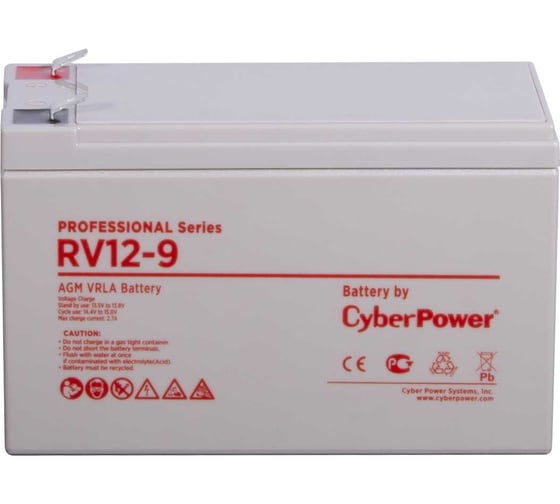 Аккумуляторная батарея 12В, 9Ач CYBERPOWER RV 12-9
