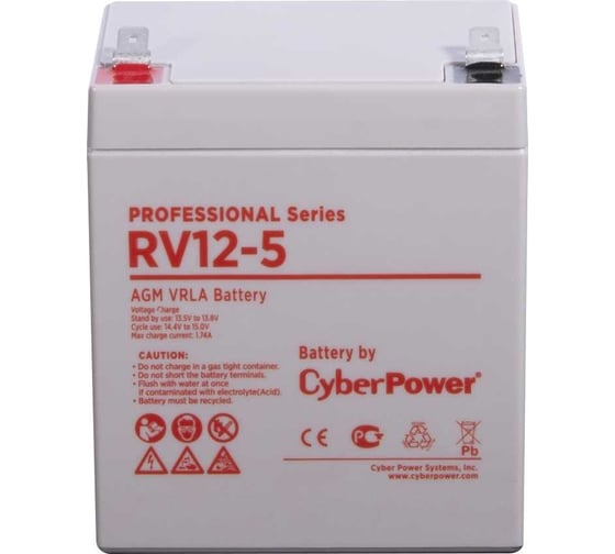 Аккумуляторная батарея 12В, 5.7Ач CYBERPOWER RV 12-5